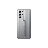 Samsung Original Galaxy S21 Ultra Deksel Protective Standing Cover Lysegrå