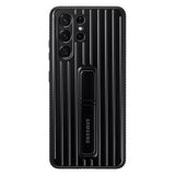 Samsung Original Galaxy S21 Ultra Deksel Protective Standing Cover Svart