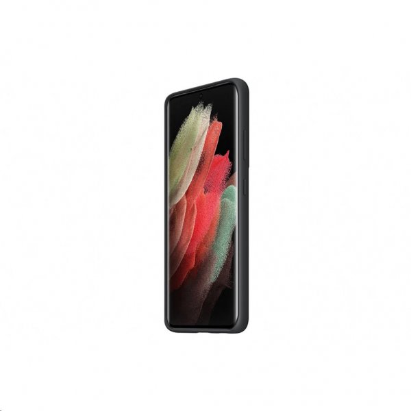 Samsung Original Galaxy S21 Ultra Deksel Silicone Cover Svart