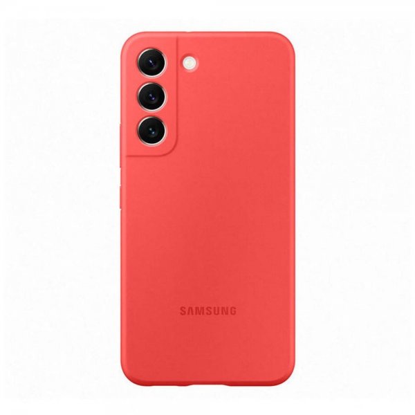 Samsung Original Galaxy S22 Deksel Silicone Cover Coral