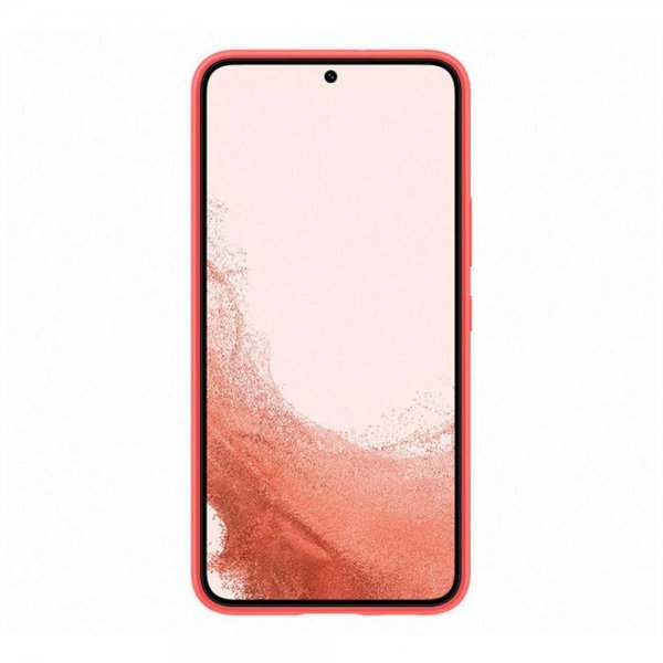 Samsung Original Galaxy S22 Deksel Silicone Cover Coral