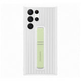 Samsung Original Galaxy S22 Ultra Deksel Protective Standing Cover Hvit