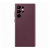 Samsung Original Galaxy S22 Ultra Deksel Silicone Cover Burgundy