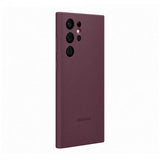 Samsung Original Galaxy S22 Ultra Deksel Silicone Cover Burgundy
