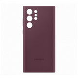 Samsung Original Galaxy S22 Ultra Deksel Silicone Cover Burgundy