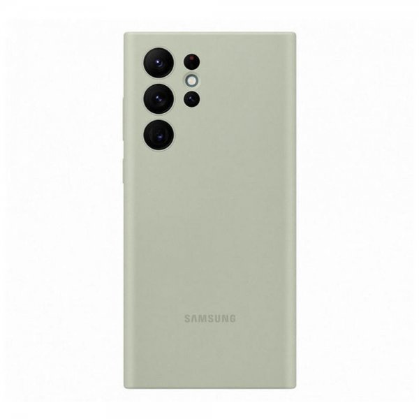 Samsung Original Galaxy S22 Ultra Deksel Silicone Cover Olive Green