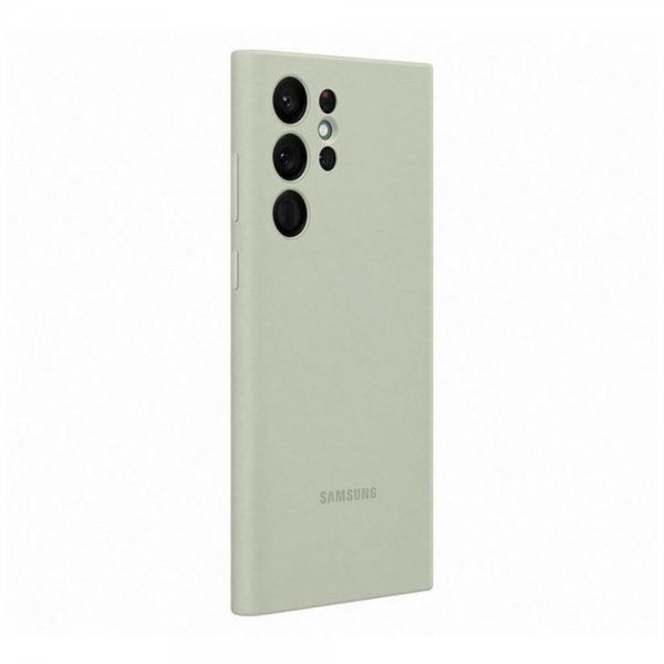 Samsung Original Galaxy S22 Ultra Deksel Silicone Cover Olive Green