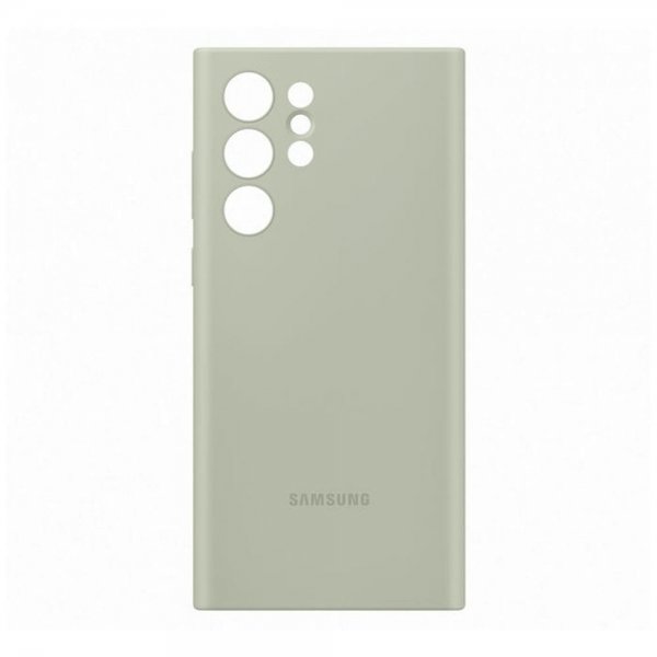 Samsung Original Galaxy S22 Ultra Deksel Silicone Cover Olive Green