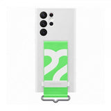 Samsung Original Galaxy S22 Ultra Deksel Silicone Cover with Strap Hvit