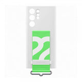 Samsung Original Galaxy S22 Ultra Deksel Silicone Cover with Strap Hvit
