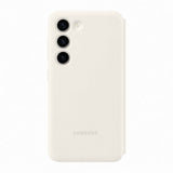 Samsung Original Galaxy S23 Etui Smart View Wallet Case Cream