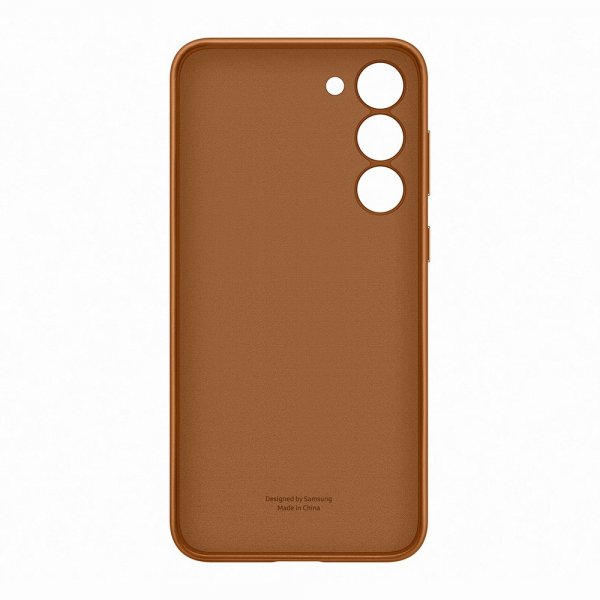 Samsung Original Galaxy S23 Plus Deksel Leather Cover Camel