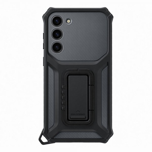 Samsung Original Galaxy S23 Plus Deksel Rugged Gadget Case Svart