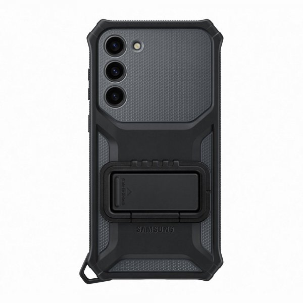 Samsung Original Galaxy S23 Plus Deksel Rugged Gadget Case Svart