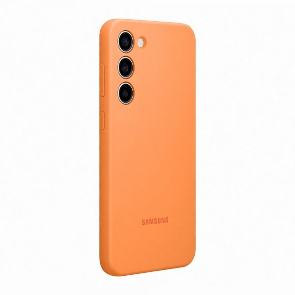 Samsung Original Galaxy S23 Plus Deksel Silicone Cover Oransje