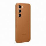 Samsung Original Galaxy S23 Deksel Leather Cover Camel