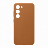 Samsung Original Galaxy S23 Deksel Leather Cover Camel