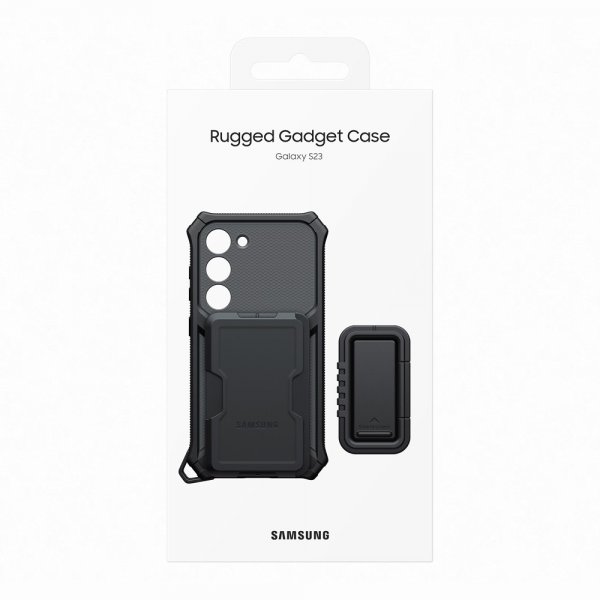 Samsung Original Galaxy S23 Deksel Rugged Gadget Case Svart