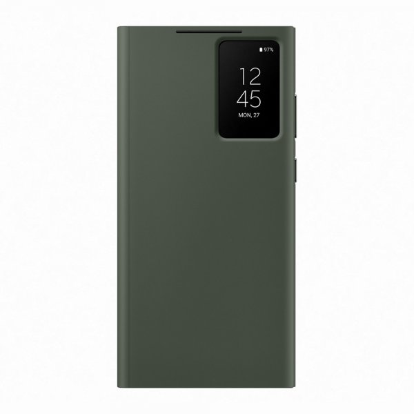 Samsung Original Galaxy S23 Ultra Etui Smart View Wallet Case Khaki