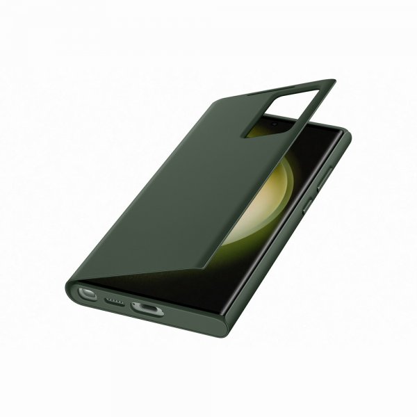 Samsung Original Galaxy S23 Ultra Etui Smart View Wallet Case Khaki
