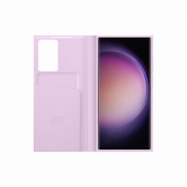 Samsung Original Galaxy S23 Ultra Etui Smart View Wallet Case Lavender