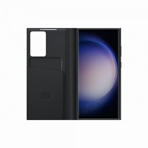 Samsung Original Galaxy S23 Ultra Etui Smart View Wallet Case Svart