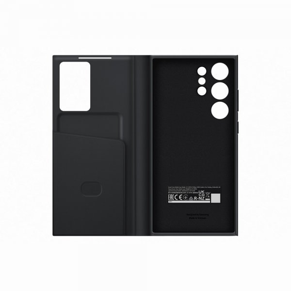 Samsung Original Galaxy S23 Ultra Etui Smart View Wallet Case Svart