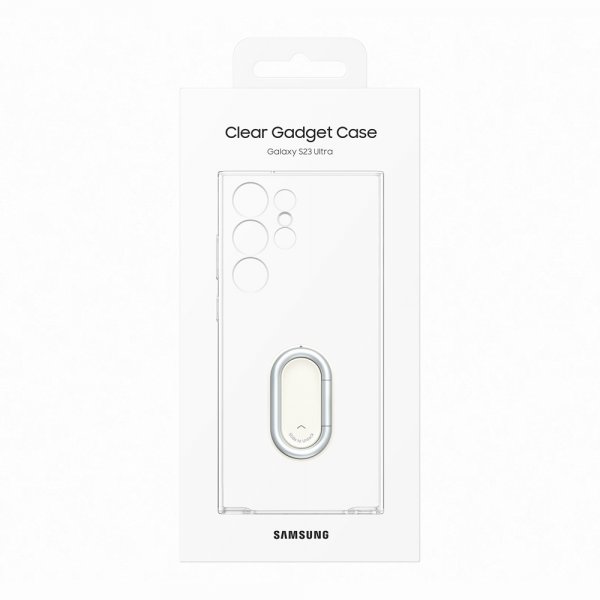 Samsung Original Galaxy S23 Ultra Deksel Clear Gadget Case Transparent