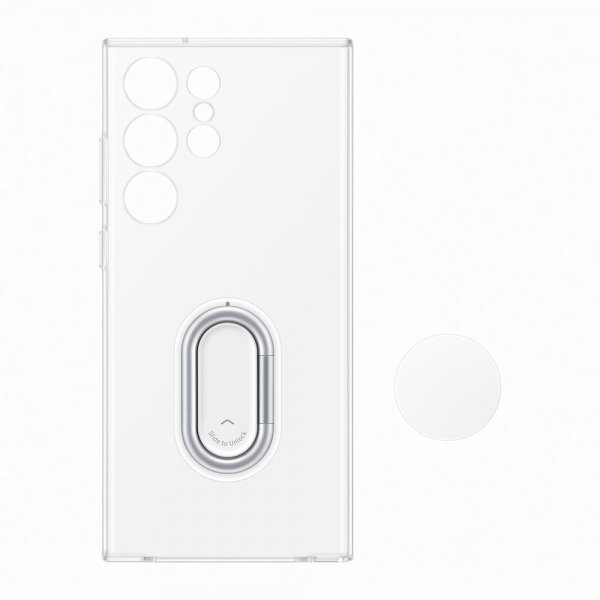 Samsung Original Galaxy S23 Ultra Deksel Clear Gadget Case Transparent