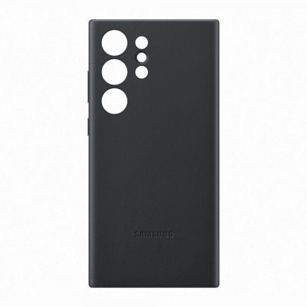 Samsung Original Galaxy S23 Ultra Deksel Leather Cover Svart