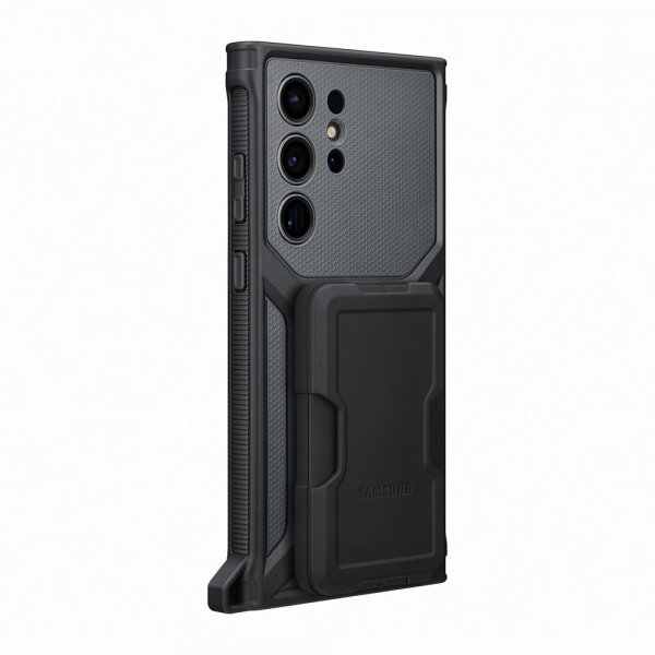 Samsung Original Galaxy S23 Ultra Deksel Rugged Gadget Case Svart