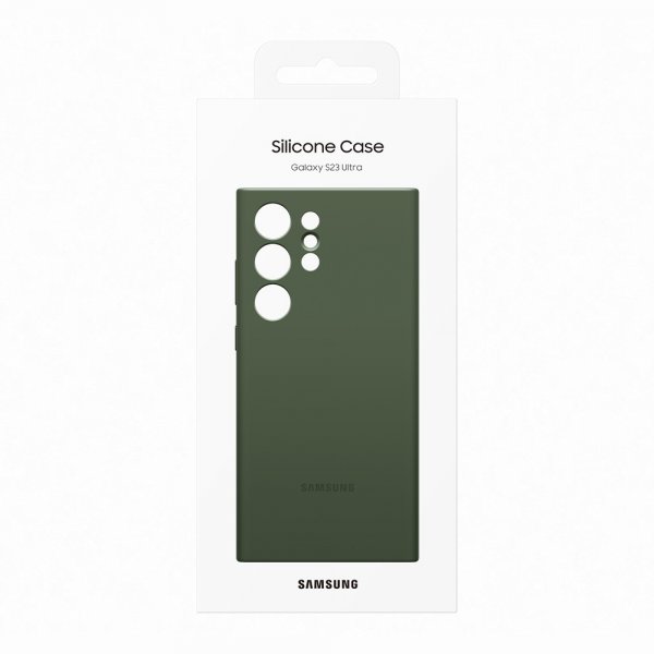 Samsung Original Galaxy S23 Ultra Deksel Silicone Cover Khaki