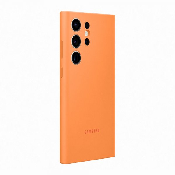 Samsung Original Galaxy S23 Ultra Deksel Silicone Cover Oransje