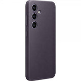 Samsung Galaxy S24 Deksel Vegan Leather Case Dark Violet