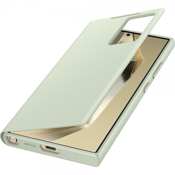 Samsung Original Galaxy S24 Ultra Etui Smart View Wallet Case Light Green