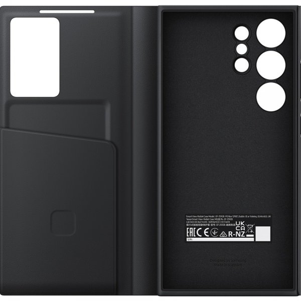 Samsung Original Galaxy S24 Ultra Etui Smart View Wallet Case Svart