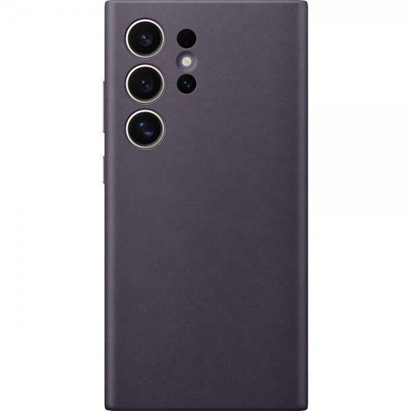 Samsung Galaxy S24 Ultra Deksel Vegan Leather Case Dark Violet