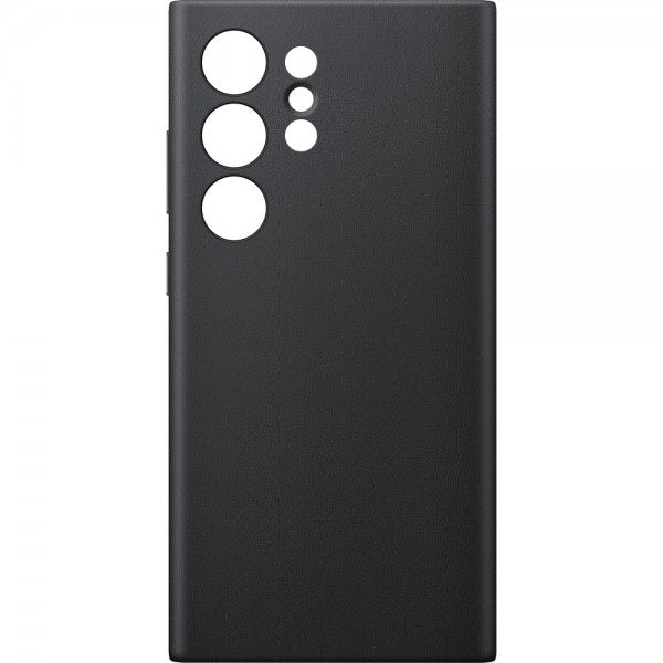 Samsung Original Galaxy S24 Ultra Deksel Vegan Leather Case Svart