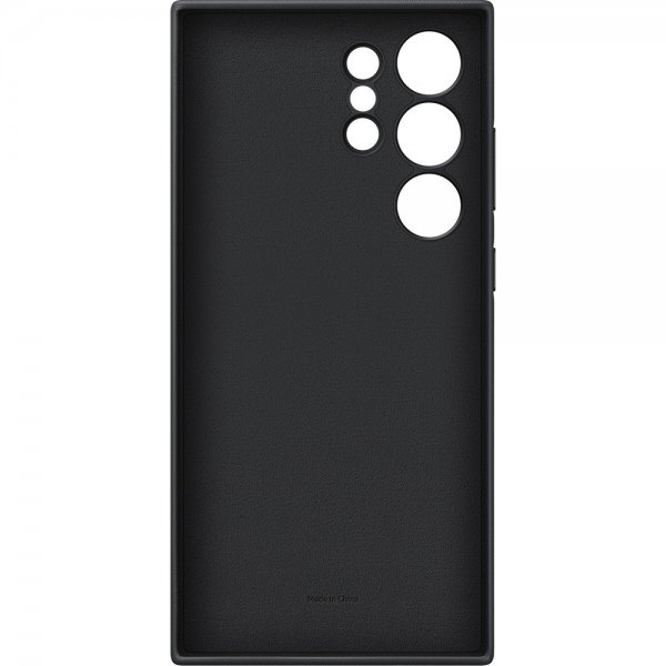 Samsung Original Galaxy S24 Ultra Deksel Vegan Leather Case Svart