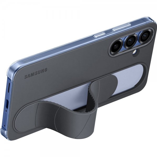 Samsung Original Galaxy S25 Plus Deksel Standing Grip Case Svart