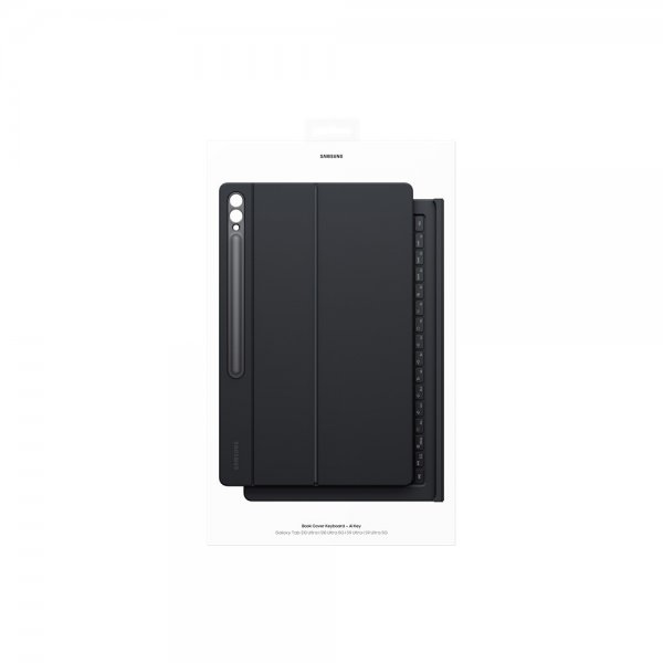 Samsung Original Galaxy Tab S9 Ultra/S10 Ultra Etui Book Cover Keyboard Svart