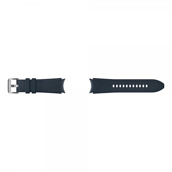 Samsung Original Galaxy Watch 20mm Armbånd Hybrid Leather Strap (S/M) Navy