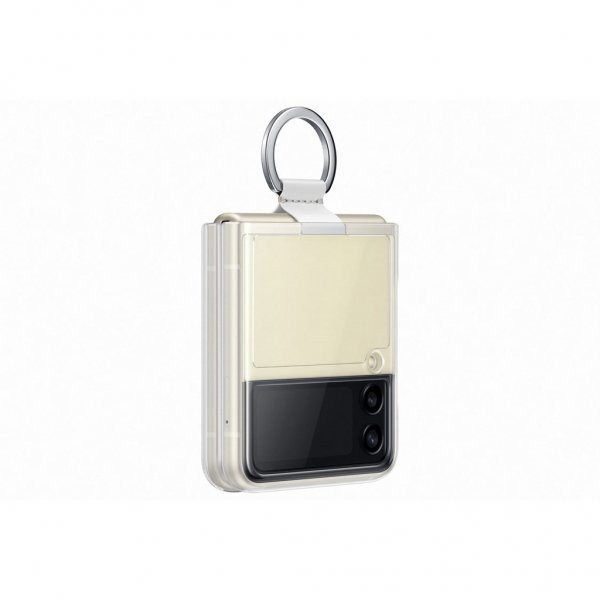 Samsung Original Galaxy Z Flip 3 Deksel Clear Cover with Ring Transparent