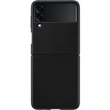 Samsung Original Galaxy Z Flip 3 Deksel Leather Cover Svart