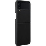 Samsung Original Galaxy Z Flip 3 Deksel Leather Cover Svart