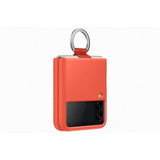 Samsung Original Galaxy Z Flip 3 Deksel Silicone Cover with Ring Coral