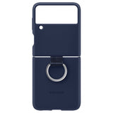 Samsung Original Galaxy Z Flip 3 Deksel Silicone Cover with Ring Navy