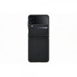 Samsung Original Galaxy Z Flip 4 Deksel Flap Leather Cover Svart