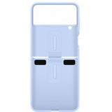 Samsung Original Galaxy Z Flip 4 Deksel Silicone Cover with Ring Arctic Blue