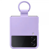 Samsung Original Galaxy Z Flip 4 Deksel Silicone Cover with Ring Bora Purple